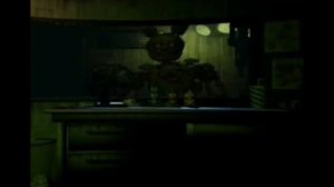 Спрингтрап стоит и смотрит под фонк