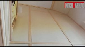 Панели Гипсокаркас - лестничный пролет в каркасном доме