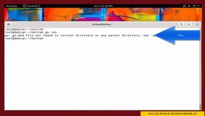 How To Fix  Error " go.mod file not found in current directory or any parent directory"  in GoLang
