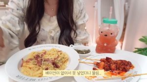 ENG)이사 갈 집 보러 가고 아이패드 프로 6세대 언박싱?핫케이크 믹스로 고구마 롤케이크 만들고 편스토랑 후추 치즈 파스타 먹는 일상 (목살 양념구이,비빔국수,잡채밥,버터바)