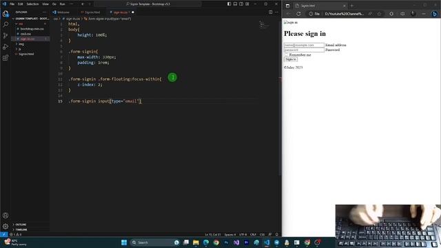 Signin Page Template with bootstrap v5.3 - طراحی یک صفحه لاگین کاربر با بوت استرپ смотреть онлайн