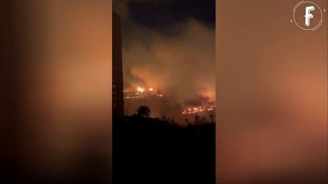 Large Forest Fire Within The City Limits Of Viña Del Mar, Chile
