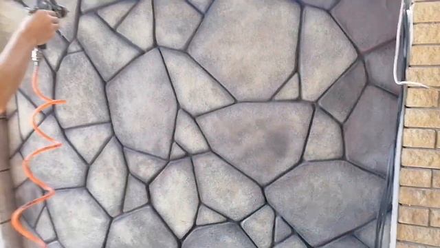 Забор, цоколь и лестница из артбетона.