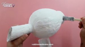 Como fazer VASO  DE BEXIGA E GESSO com DESIGNER MODERNO | DIY VASOS DECORATIVOS - FLOWER VASE