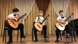 Трио гитаристов Вдохновение.РНП _Ты пойди моя коровушка домой_.mov