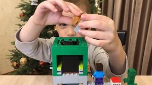 Рассматриваем Лего Майнкрафт 21155 Шахта Крипера LEGO Minecraft