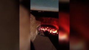 Работа котла Казак на угле