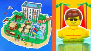 Я построил ЧАСТНЫЙ ОСТРОВ LEGO... перевод - TD BRICKS