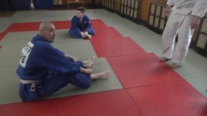 Подводящее упражнение для партера в дзюдо