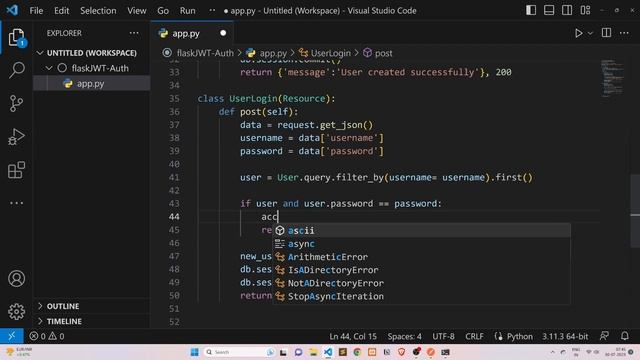 Flask JWT Token-Based Authentication | Building a Secure RESTful API with Flask-JWT-Extended | HIND смотреть онлайн
