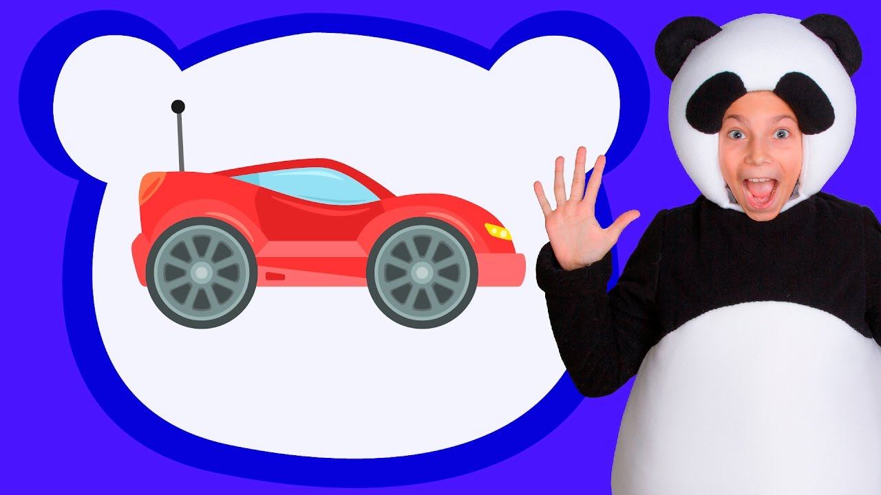 РАСКРАСКА - ТРИ МЕДВЕДЯ - веселая развивающая песенка мультик для детей малышей про машинки смотреть онлайн