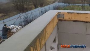 Армопояс и чердачное перекрытие.  Сарай своими руками.  Часть 12