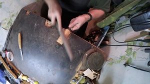 Рукоять из пробки часть 2 - монтаж и обработка