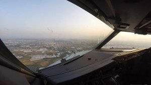 Approach and landing runway 18L Antalya airport (AYT LTAI).