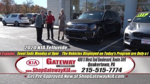 "Let's Give Thanks... For Great Deals" November 2019 Gateway KIA,  Quakertown, PA