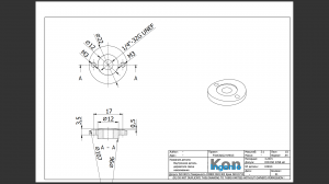 FreeCAD22 KH013 Внутренний держатель свечи накаливания Отверстие с дюймовой и метрической резьбой