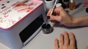 Нанесение биогеля. Покрытие гель лаком.