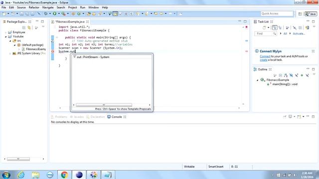 Fibonacci Series In Java using Scanner