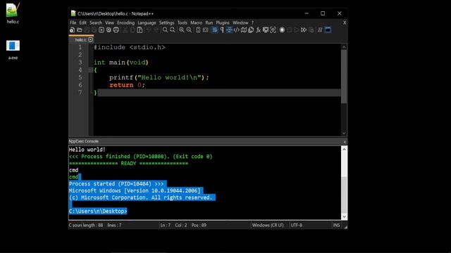 Notepad++ console GUIDE: NppExec