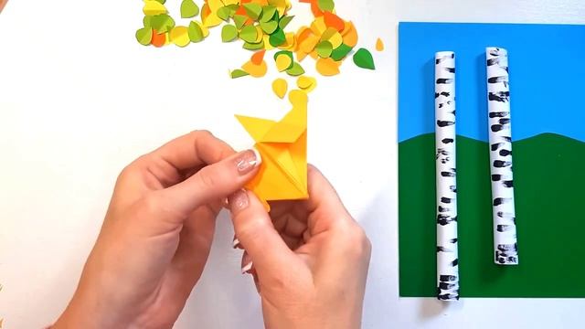 Осенняя поделка из бумаги смотреть онлайн
