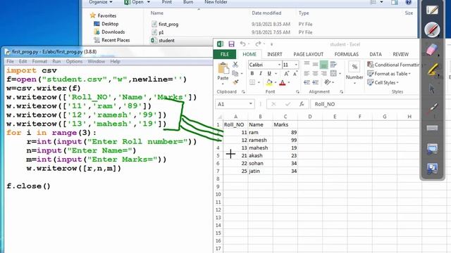 Introduction to CSV file – Data file handling in Python-CBSE Class 12 Computer Science - writerows(