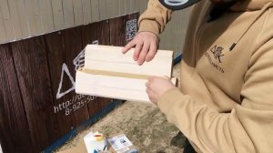 Акриловый герметик компании ЛИГА/ Теплый шов/Герметизация швов/Покраска деревянного дома