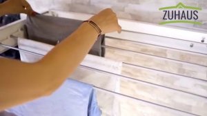 Складная настенная сушилка для белья ZUHAUS / раздвижная сушилка для малых помещений