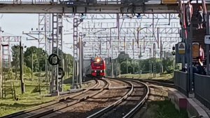 "внимание поезд, по 4 пути!" ЭП2к-152 с пассажирским поездом