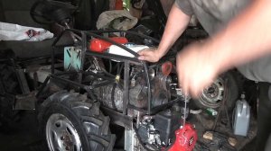 Минитрактор-переломка 4x4 #13.Первый запуск. Minitraktor-fracture 4x4 #12.First-run