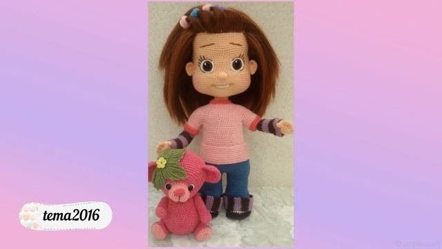 Кукла Катюшка. Амигуруми кукла крючком
