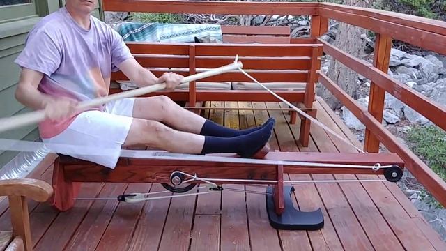 Dave the Kayaker's kayak trainer ergometer. смотреть онлайн