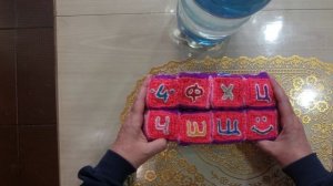 Кубик трансформер с азбукой, вязаный
