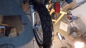 Scrambler SANDY #3: Адаптация передней вилки от Suzuki GN125 к Yamaha YBR, роликовые подшипники