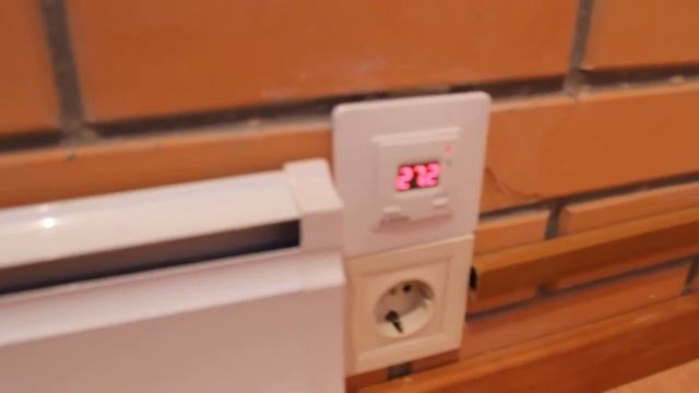 Теплый Ппинтус Термия (электрический) на балконе