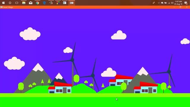 Smart Village OpenGL CG Mini Project Using C++ With Source Code | *Astrasoft Academy*