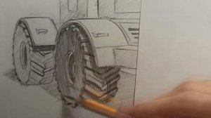 Рисуем трактор Кировец К-700