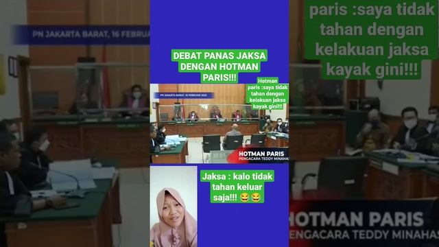 PERDEBATAN HOTMAN PARIS DENGAN JAKSA KASUS SAMBO!! KALO TIDAK TAHAN KELUAR SAJA UJAR JAKSA!