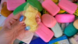 ASMR Unpacking Soap. No Talking. Распаковка цветного мыла без слов. Satisfying soap.