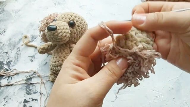 Узор мех крючком. Вязаные уши крючком из плюшевой пряжи смотреть онлайн