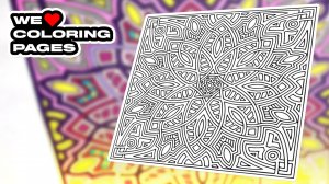 #54 Мандала Анти-Стресс Раскраска | МЫ ❤️ РАСКРАСКИ