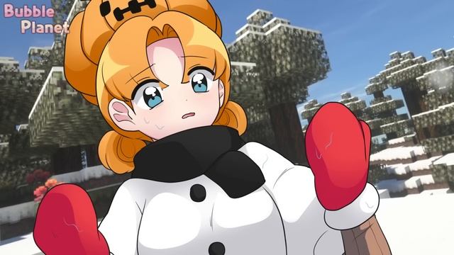 Steve Made the Snow golem | Minecraft anime смотреть онлайн