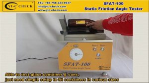 Установка для испытания стеклотары на соскальзывание SFAT-100