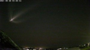 Сгорание второй ступени и запусковые эффекты | Пуск "Союз 2.1б" с партией спутников OneWeb 9