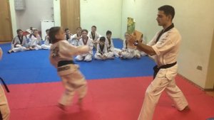 Тхэквондо (ВТФ).Разбивание досок.Экзамен на синий пояс.26.05.2017.