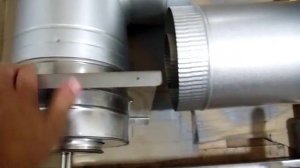 Дымоход для газового котла Атон 120/220 мм нержавейка в алюмоцинке.