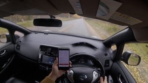 Разгон до 100 км\ч на 4 палках Nissan Leaf AZE0 #электрокар