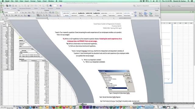 Regression Test & Line Fit Plot using Excel:Mac & StatPlus:Mac смотреть онлайн