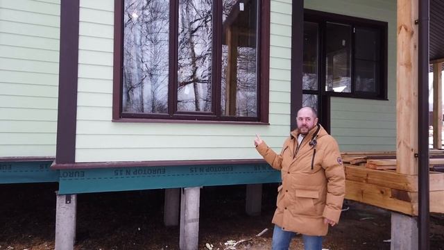 КАРКАСНЫЙ ДОМ С ГАРАЖОМ 13х16,5м. смотреть онлайн