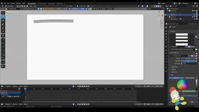Custom Blender Grease Pencil Brush Pack Comic Style + Free Crayon ! смотреть онлайн