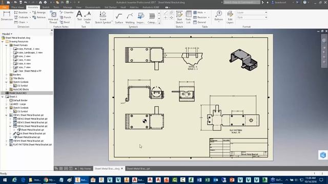 Autodesk Inventor Drawing Productivity 03 Sketch Symbols смотреть онлайн